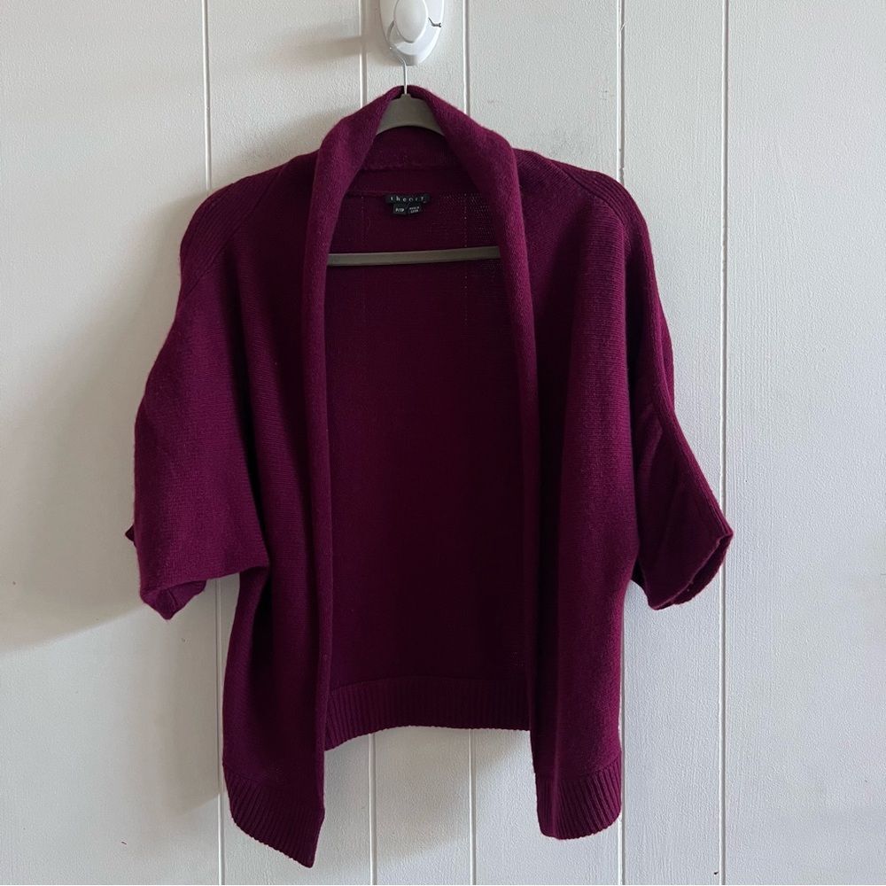 Theory Cashmere Open Front Cardigan